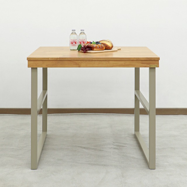 [Loydn Retro] 고무나무 원목 2인용 850 원목 식탁 테이블