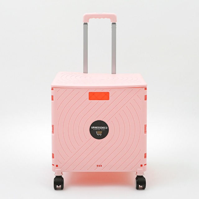 VANESS 휴대용 쇼핑 이동식 시장 장바구니 핑크 베니 카트 특대형(35kg) (덮개포함)