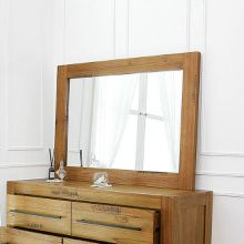 [스크래치A등급][Bexley] 원목 와이드 사각 화장대 거울