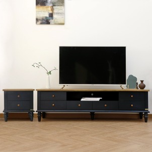 바네스데코 프로빈 엔틱 티비 TV 1800 거실장 세트 (높이 52cm)